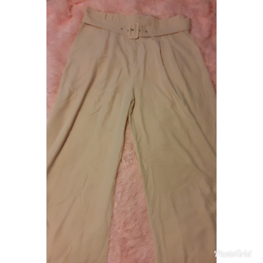 Blush Wide Leg High Waist Pant